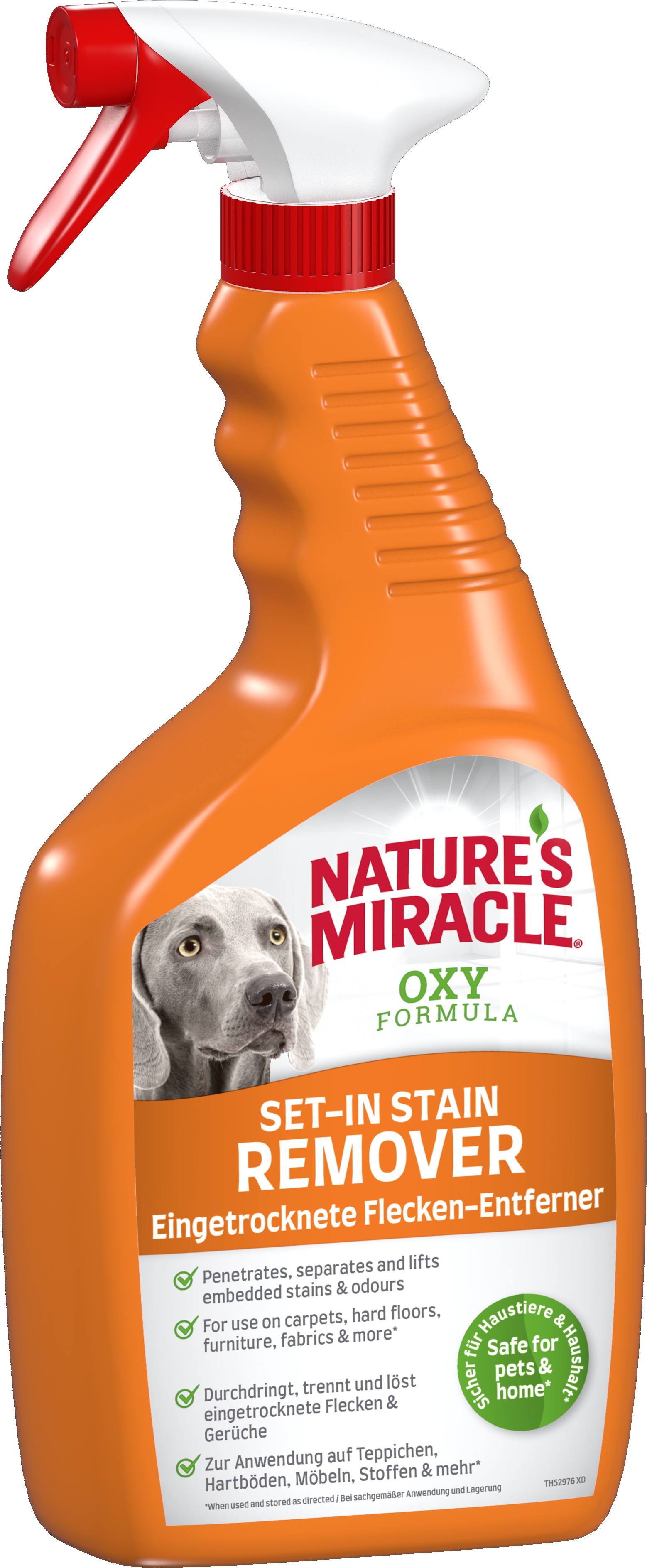 Nature's Miracle Hund Oxy-Fleckenentferner für Hartnäckige eingetrocknete Flecken 709ml