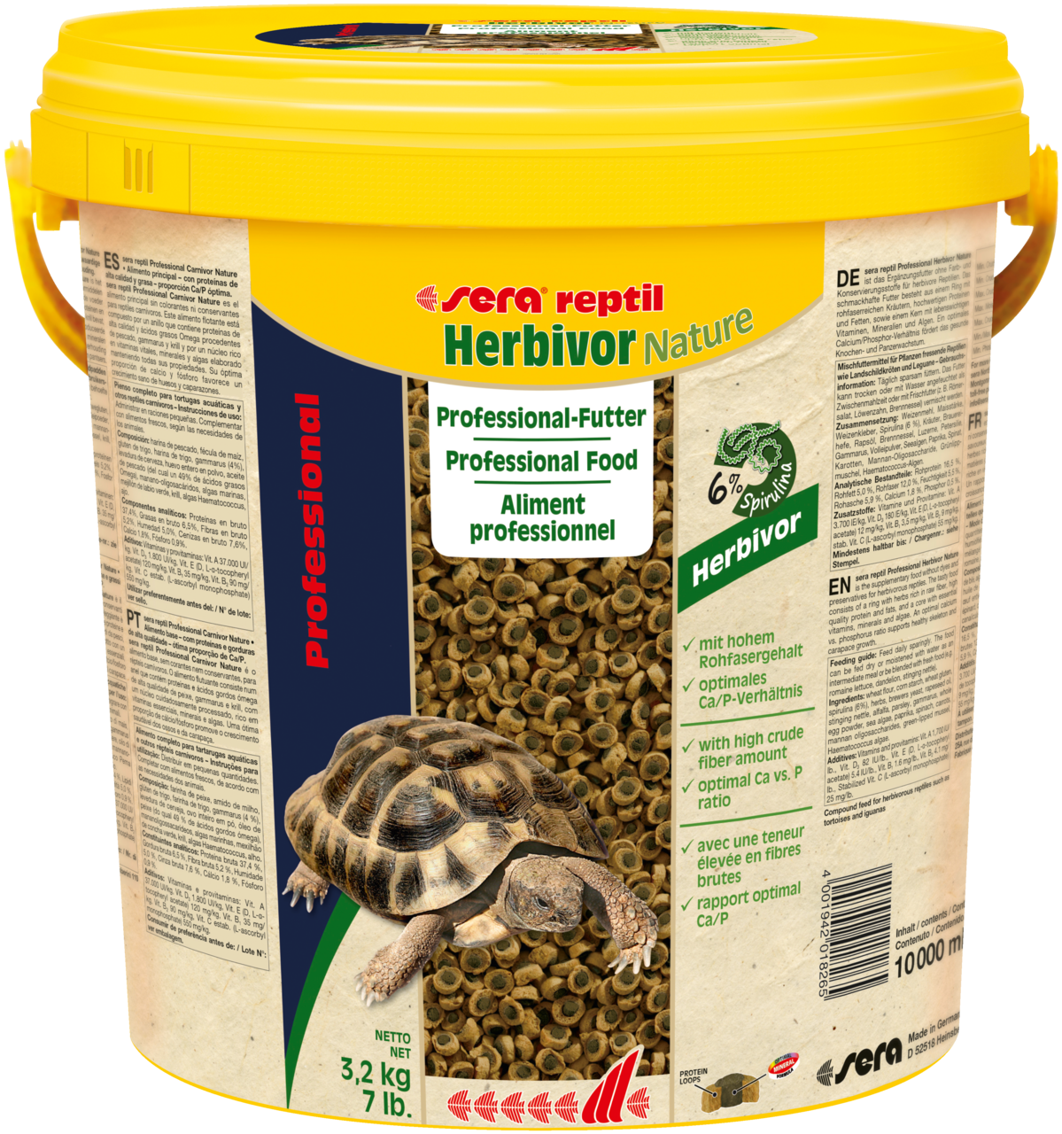 sera reptil Professional Herbivor Nature 10 l 3,2 Kg sera reptil Professional Herbivor Nature 10 l 3,2 Kg
