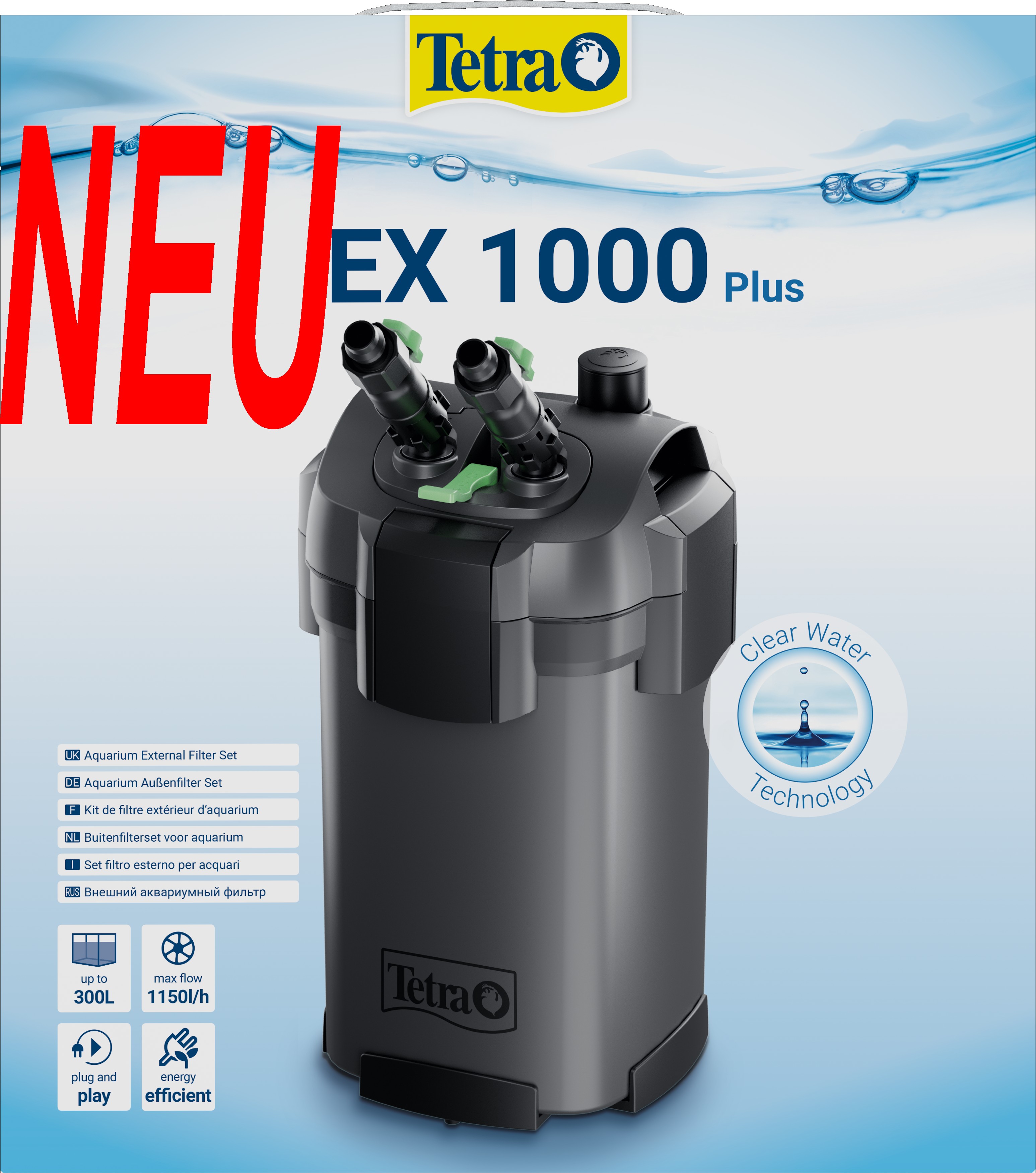 Tetra EX 1000 Plus Außenfilter-Komplettset