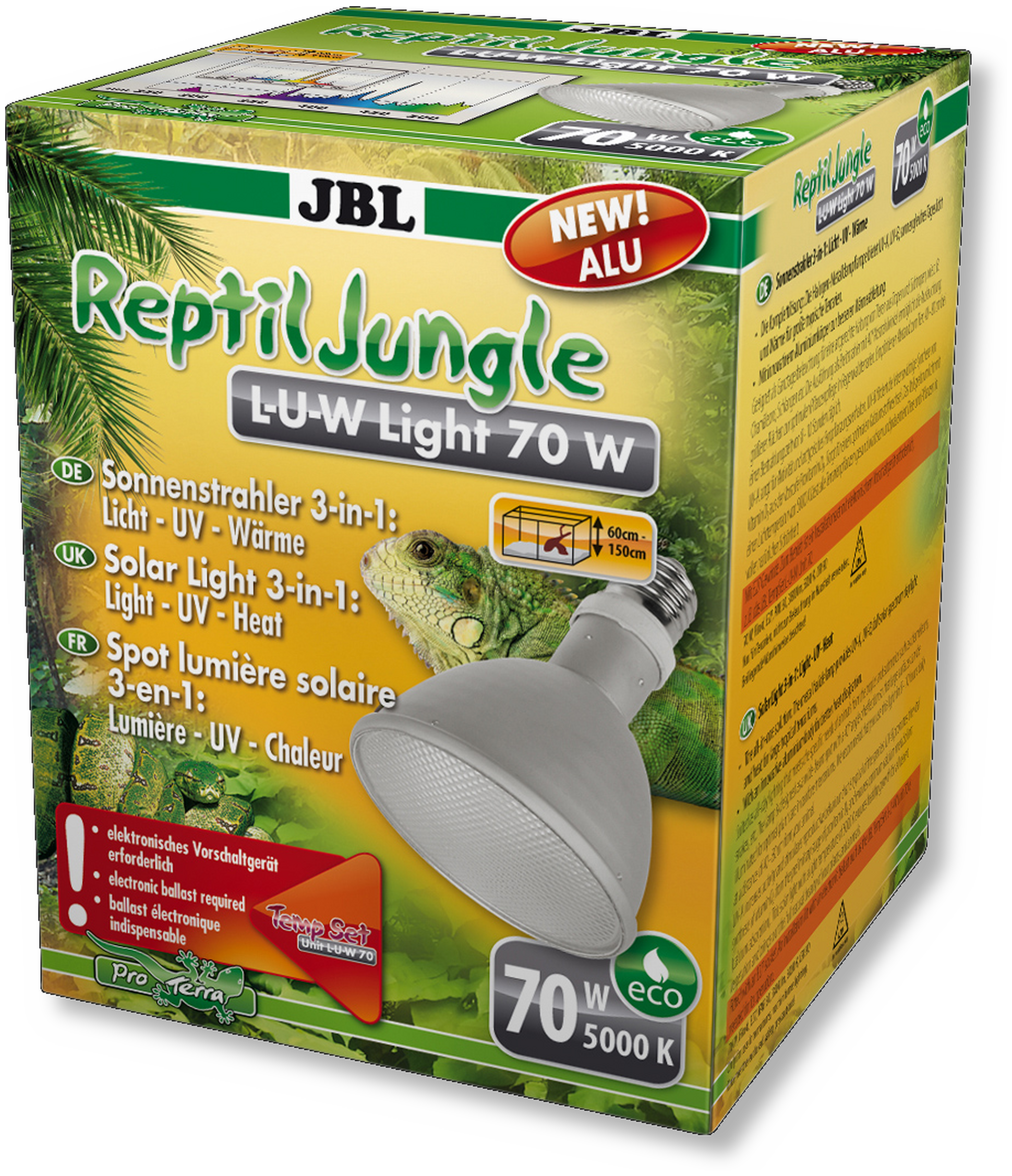 JBL ReptilJungle L-U-W Light alu 70W