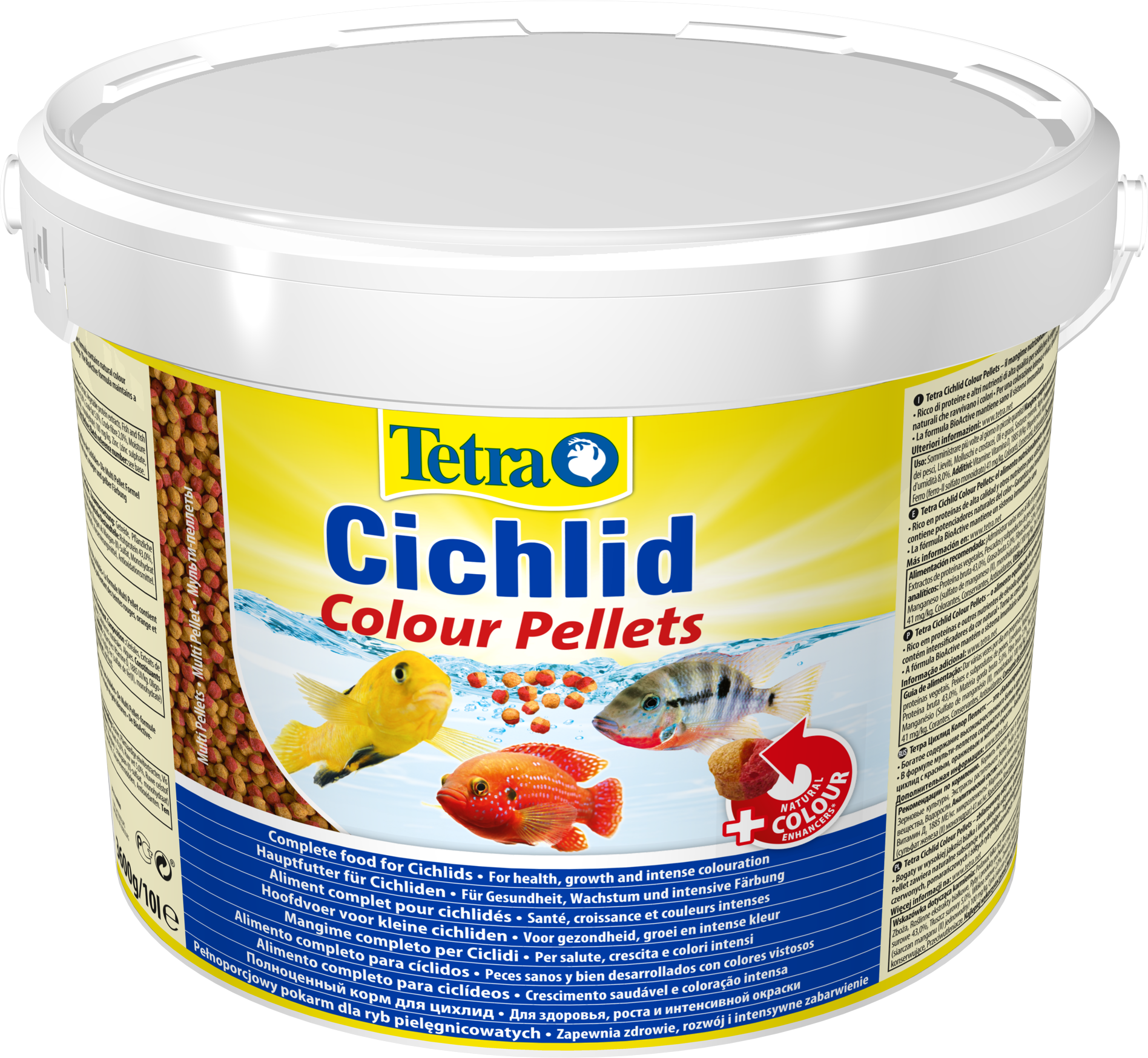 Tetra Cichlid Colour pellet 10l
