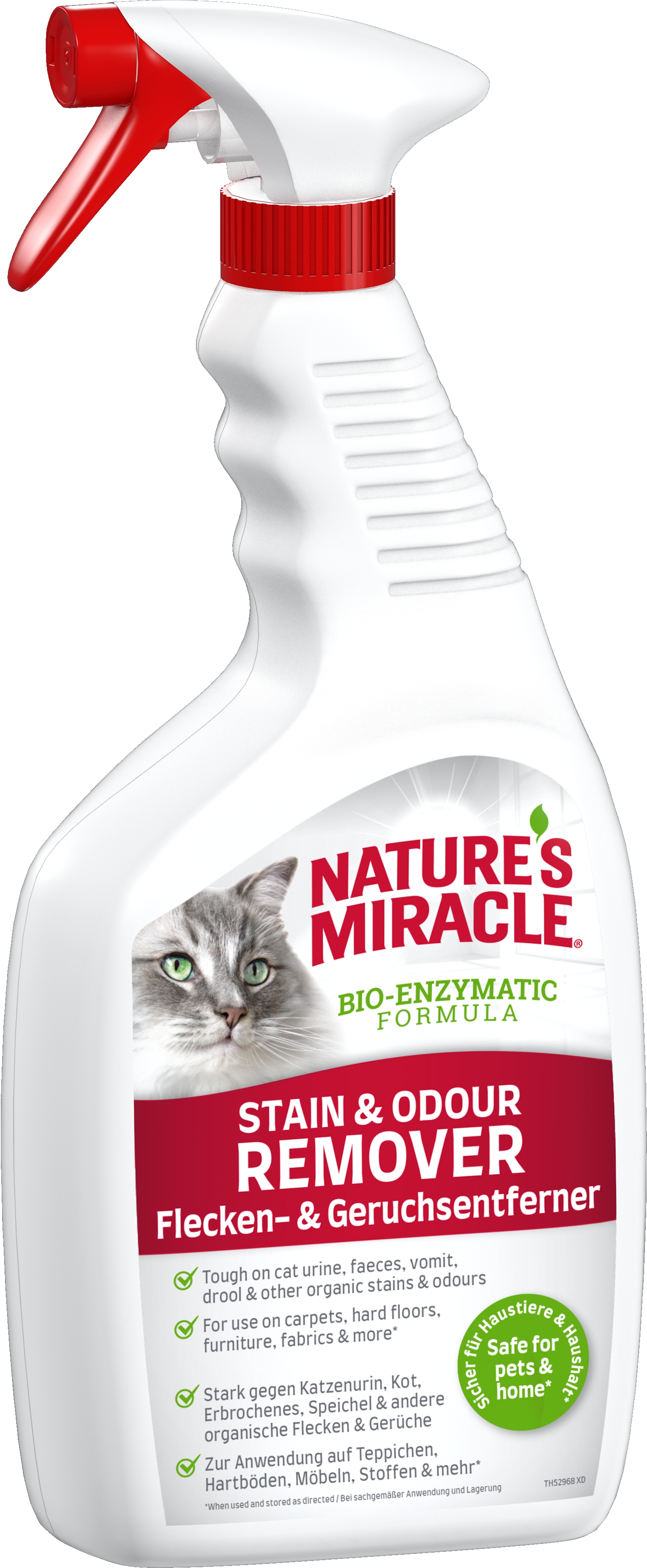 NM_Cat_Flecken-_und_Geruchsentferner_709ml4048422153719 Nature's Miracle Katze Flecken- und Geruchsentferner 709 ml