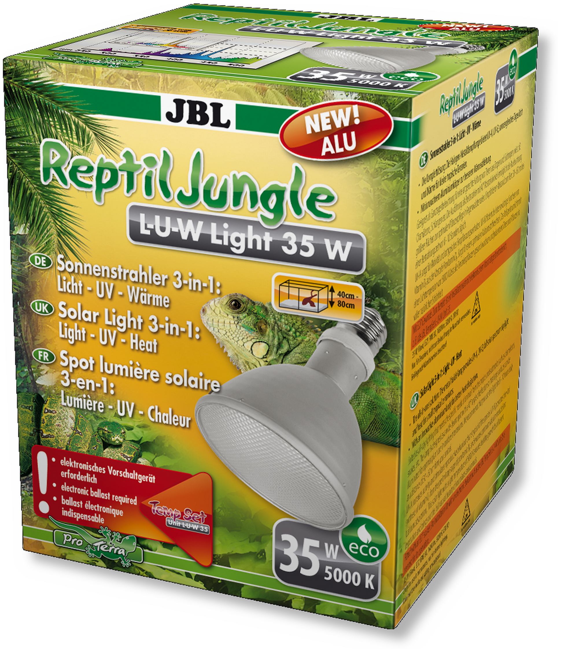 JBL ReptilJungle L-U-W Light 35 Watt-Alu