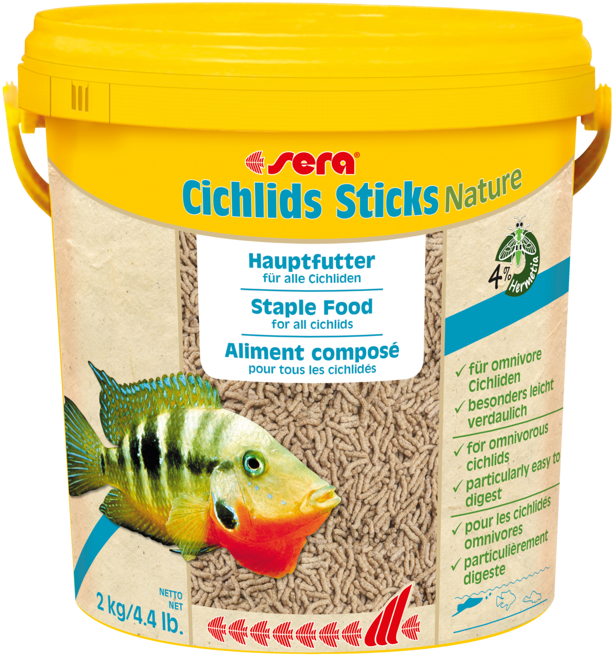 sera Cichlids Sticks Nature 2 kg  -  10 l 