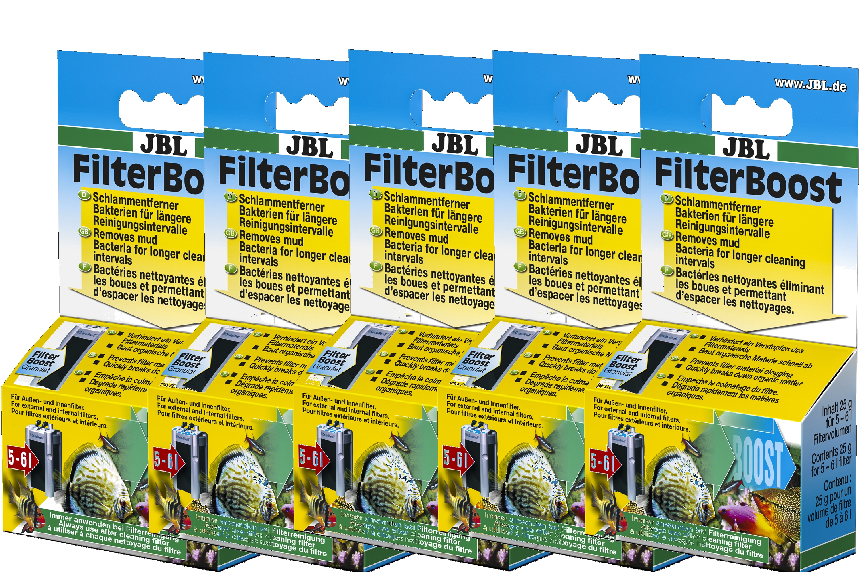 JBL FilterBoost 5 X 25g Fünferpack